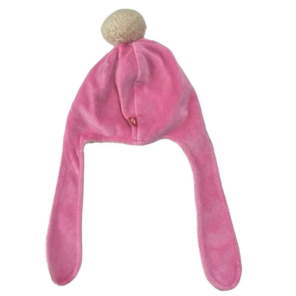 Zutano’s | Pink Fleece Velour Bunny Infant Girls Winter Snow Hat